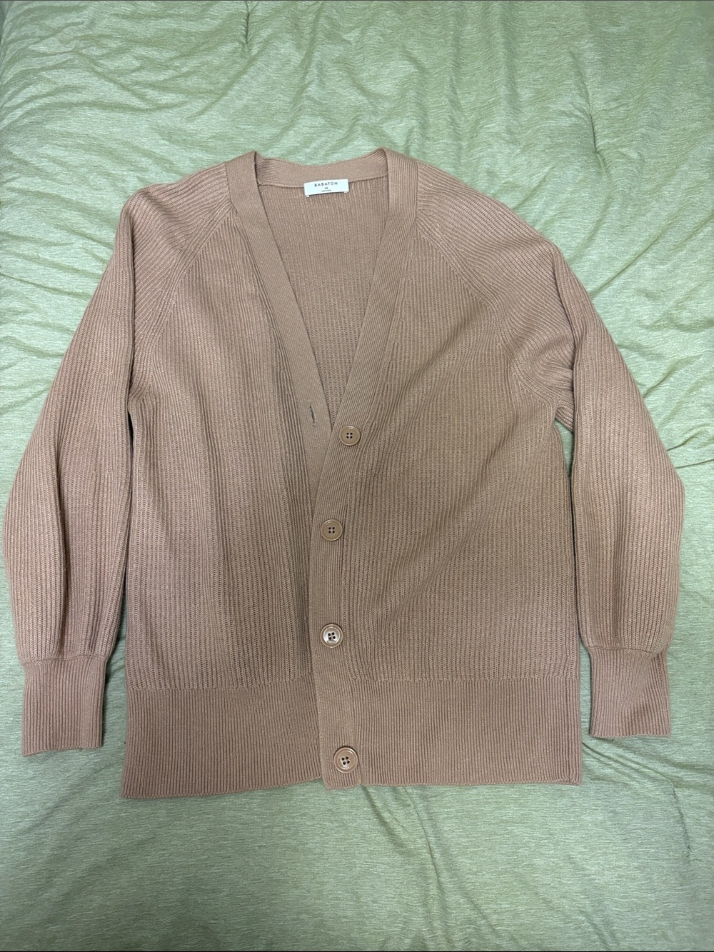 Anton Womens Button-Front Ribbed Cardigan Sweater